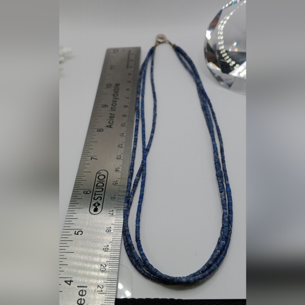 NEW Blue Beaded Necklace